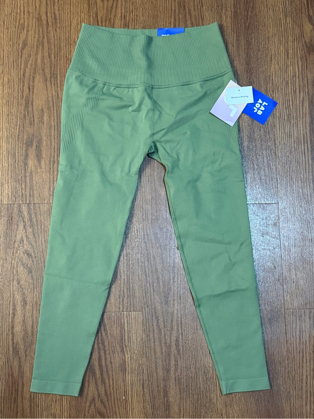 NWT Lab Joy Olive Green 7/8 High Rise Leggings Medium